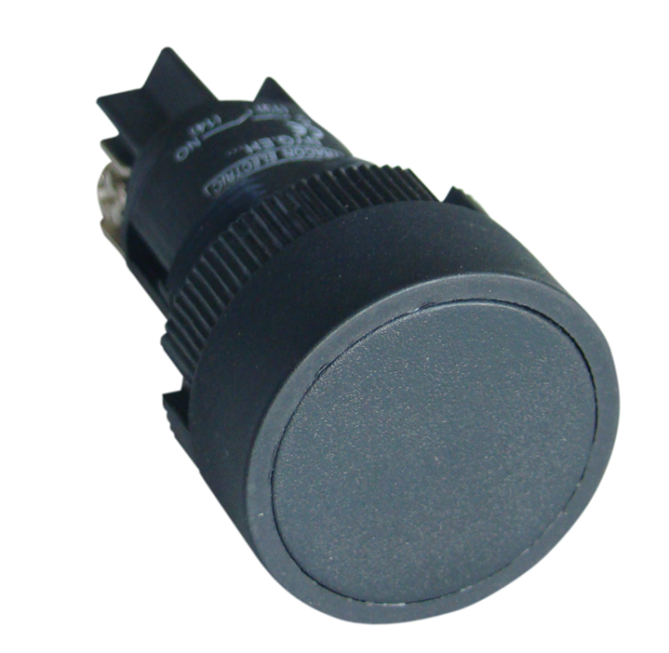Przycisk plastikowy, czarny 1×CO, 0,4A/400V AC, IP42, d=22mm NYGEA125 Tracon Electric
