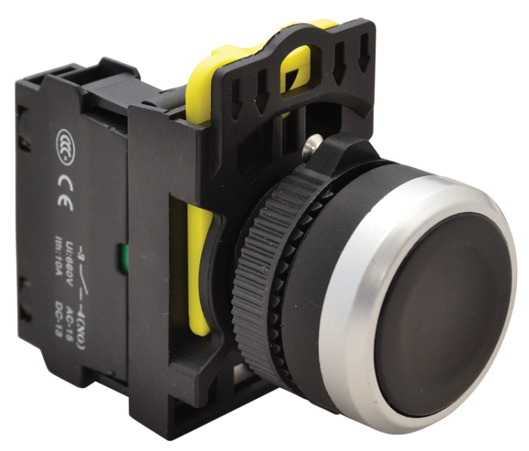 Przełącznik kryty, czarny 1×NO, 5A/230V AC-15, IP65 NYK3-BK Tracon Electric