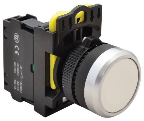 Przełącznik kryty, biały 1×NO, 5A/230V AC-15, IP65 NYK3-W Tracon Electric