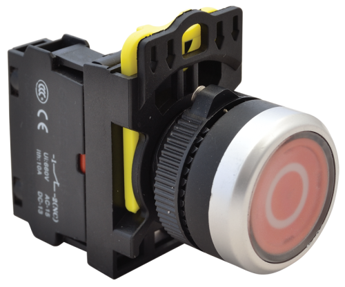 Przełącznik z piktogramem, czerwony (białe 0) 1×NC, 5A/230V AC-15, IP65 NYK3-P2 Tracon Electric