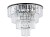 Lampa sufitowa CRISTAL BLACK L 7630 NOWODVORSKI Lighting 12xE14 nowoczesna lampa oświetleniowa plafon czarny metal kryształ Inspiracje Premium