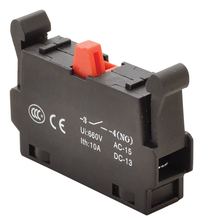 Element stykowy do serii przycisków NYG(K), NC 1×NC, 5A/230V AC-15, 1A/230V DC-13 NYG3-CE2 Tracon Electric