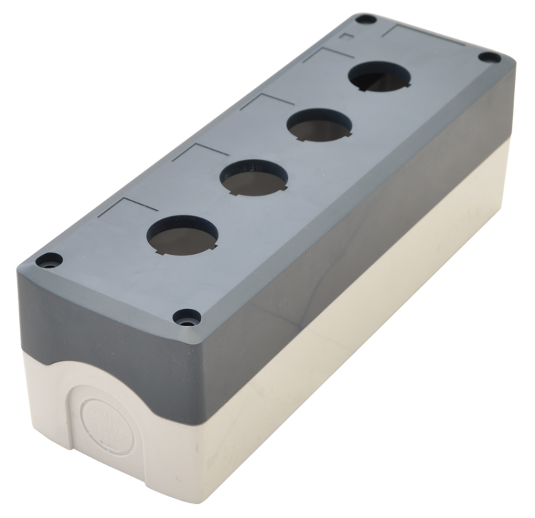 Obudowa do przycisków, szara,typ 4 d=22,5, IP65, 2×PG-13,5 NYGD-4GR Tracon Electric