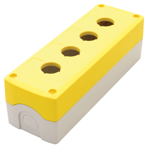 Obudowa do przycisków, żółta,typ 4 d=22,5, IP65, 2×PG-13,5 NYGD-4YE Tracon Electric