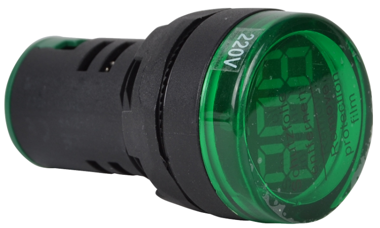 Miernik napięcia, sygnalizacja LED zielona 24-500VAC, d=22mm NYG3-VG Tracon Electric