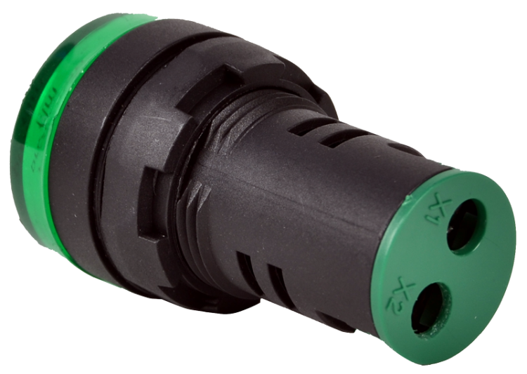 Miernik napięcia, sygnalizacja LED zielona 24-500VAC, d=22mm NYG3-VG Tracon Electric
