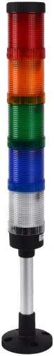 Słup sygnalizacyjny, kompletny,podstawa pionowa (bez dźwięku AC230V, 5 R,Y,G,B,W, IP65 NYG3-50RYGBW Tracon Electric