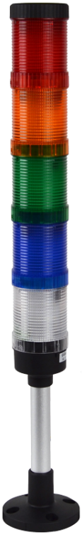 Słup sygnalizacyjny, kompletny,podstawa pionowa (z dźwiękiem AC/DC24V, 5 R,Y,G,B,W, IP65, 80dB NYG3-50RYGBWM Tracon Electric