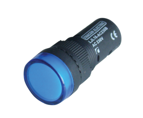 Lampka kontrolna LED, niebieska 48V AC/DC, d=16mm LJL16-BD Tracon Electric