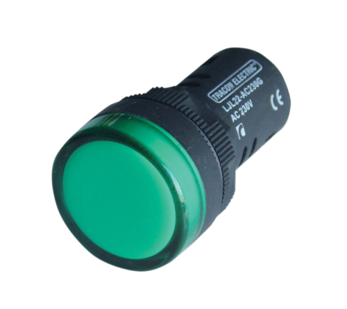 Lampka kontrolna LED, zielona 24V AC/DC, d=22mm LJL22-GC Tracon Electric