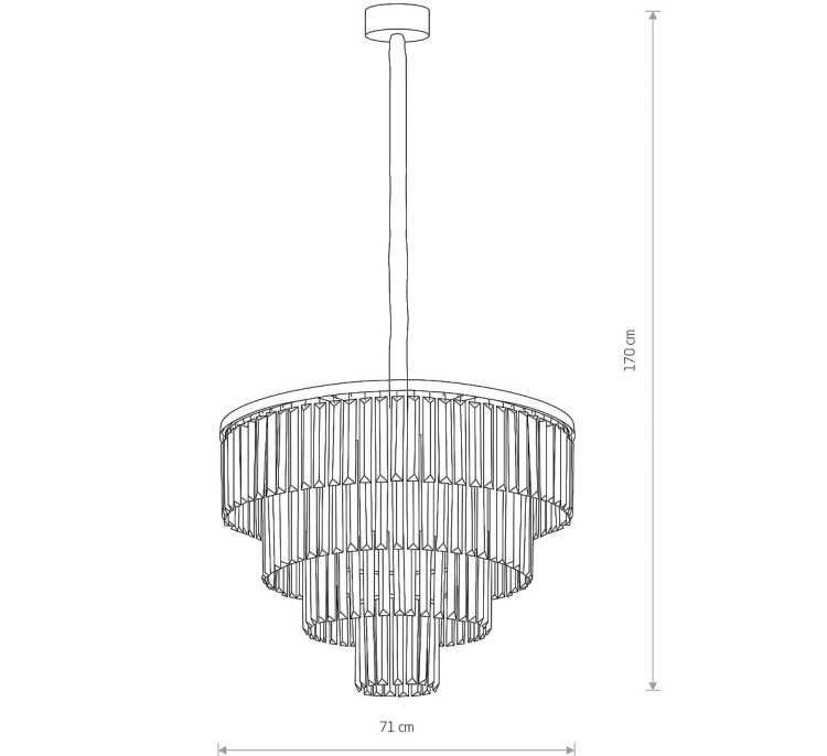 Lampa sufitowa CRISTAL BLACK L ZWIS 7614 NOWODVORSKI Lighting 12xE14 nowoczesna wisząca lampa oświetleniowa żyrandol czarny metal kryształ Inspiracje Premium