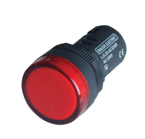Lampka kontrolna LED, czerwona 24V AC/DC, d=22mm LJL22-RC Tracon Electric