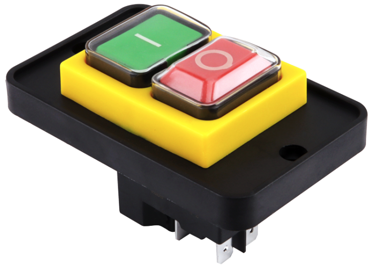 Przekaźnikowy wyłącznik bezp. podstawowy 4PIN, 230VAC, 12A/AC3, IP54, 6,3×0,8 SSTM-02 Tracon Electric