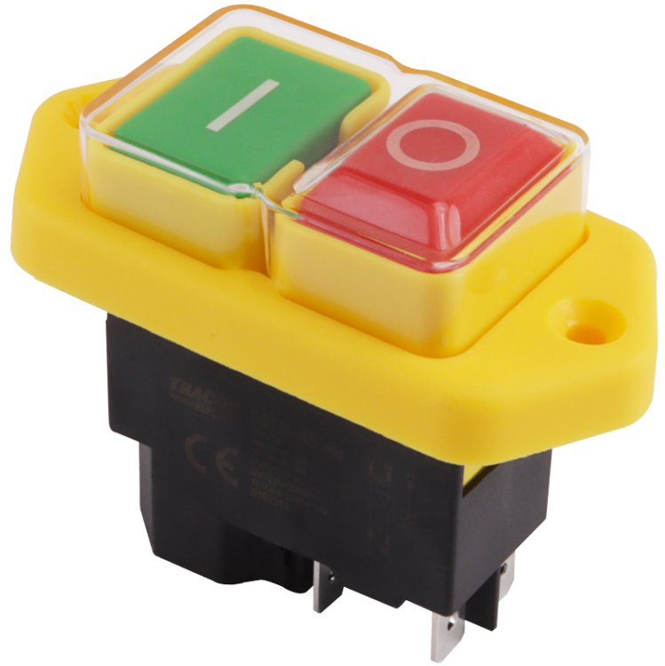 Przekaźnikowy wyłącznik bezp. 4PIN, 230VAC, 12A/AC3, IP54, 6,3×0,8 SSTM-04 Tracon Electric