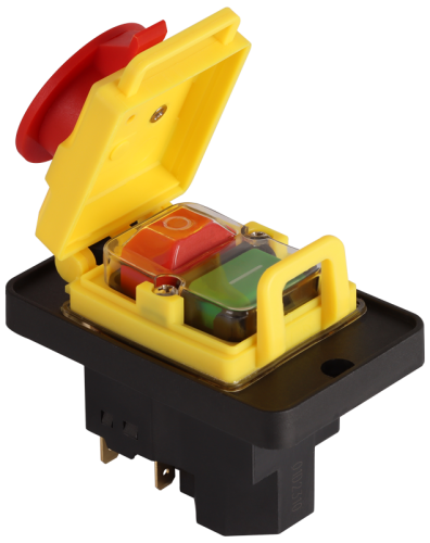 Przekaźnikowy wyłącznik bezpieczeństwa, grzybkowy 7PIN, 400 VAC, 8A/AC3, IP54, 6,3×0,8 SSTM-317 Tracon Electric