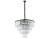 Lampa sufitowa CRISTAL BLACK L ZWIS 7614 NOWODVORSKI Lighting 12xE14 nowoczesna wisząca lampa oświetleniowa żyrandol czarny metal kryształ Inspiracje Premium