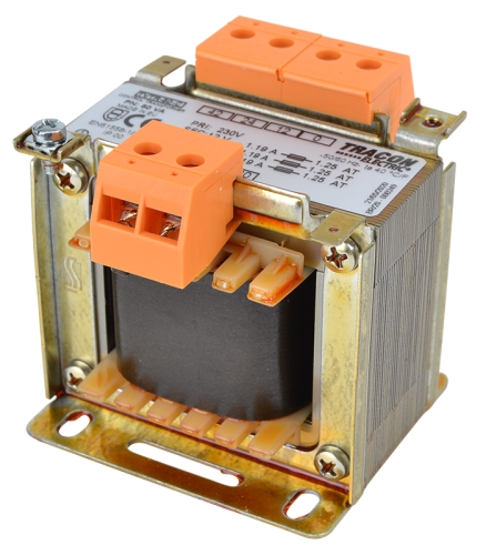 Zwykły transformator jednofazowy 230V / 12-24-42V, max.50VA TVTR-50-C Tracon Electric