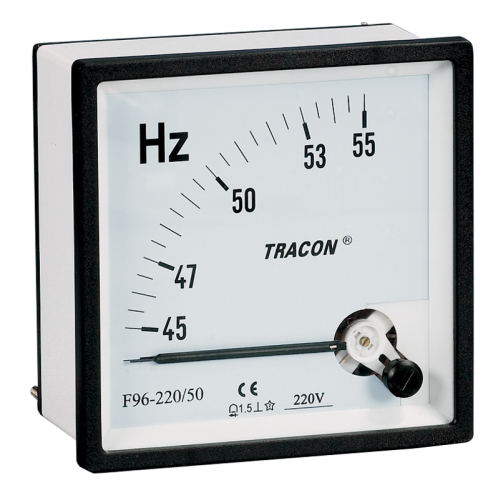 Miernik częstotliwości 96×96mm, 230V / 45-55Hz F96-220/50 Tracon Electric
