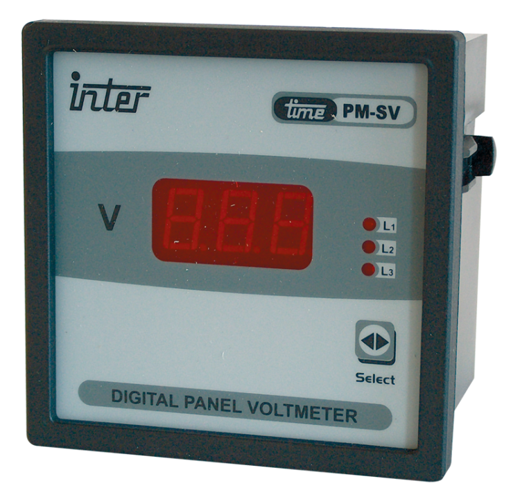Woltomierz cyfrowy bezpośredni na prąd przemienny 3-fazowy 96×96mm, 500V AC ACVMD-K-96-500 Tracon Electric