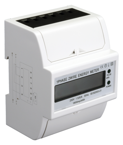 Jednofazowy licznik energii LCD do przekładnika prądowego 230V / 5 A Pd=1W TVO-F1-CT Tracon Electric