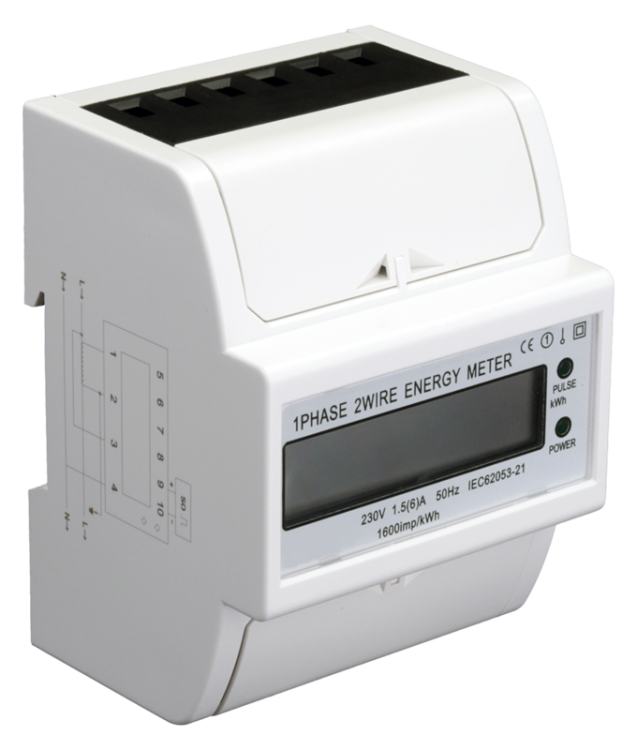 Jednofazowy licznik energii LCD do przekładnika prądowego 230V / 5 A Pd=1W TVO-F1-CT Tracon Electric