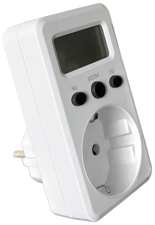 Wtykowy licznik energii z wyświetlaczem LCD 230 V, 50 Hz, 16 A, 3680 W, V, kWh, cost TVOD01 Tracon Electric
