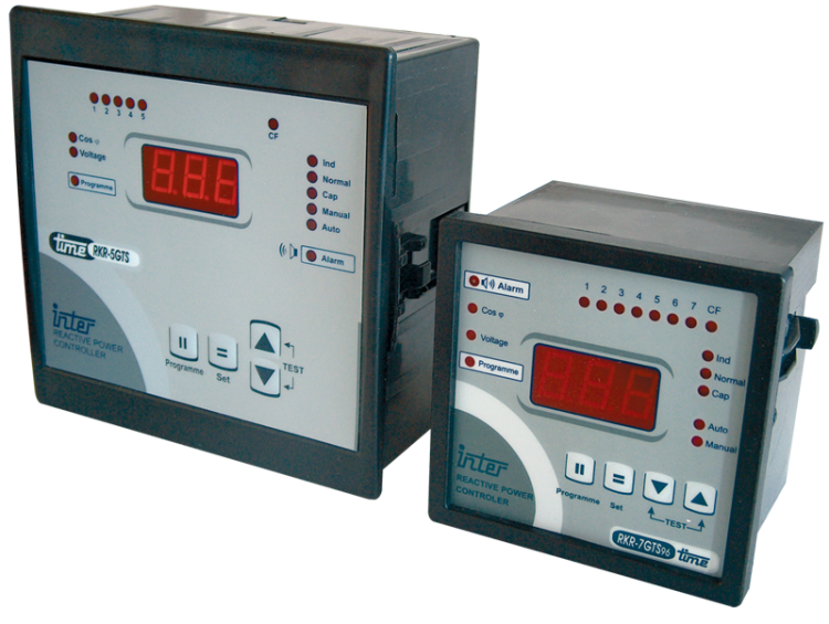 Regulator współczynnika mocy, jednofazowy (7 grup kondens) 96×96mm TFJA-06 Tracon Electric