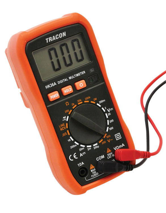 Multimetr cyfrowy DCV,ACV,DCA,OHM,diode check,NCV,signal HK36A Tracon Electric
