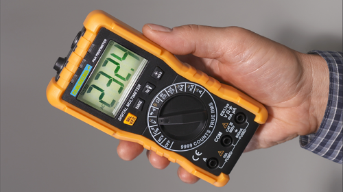 Kompaktowy multimetr cyfrowy ACV, DCV, ACA, DCA, TRMS, Ohm, Hz, C, NCV PANPROFIMETER Tracon Electric