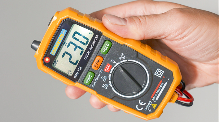 Kompaktowy multimetr cyfrowy DCV, ACV, DCA, ACA, OHM, dioda, NCV PAN118 Tracon Electric