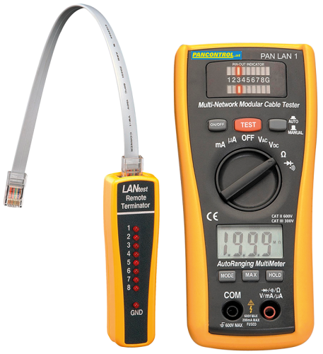 Multimetr cyfrowy z testem LAN LAN PANLAN1 Tracon Electric