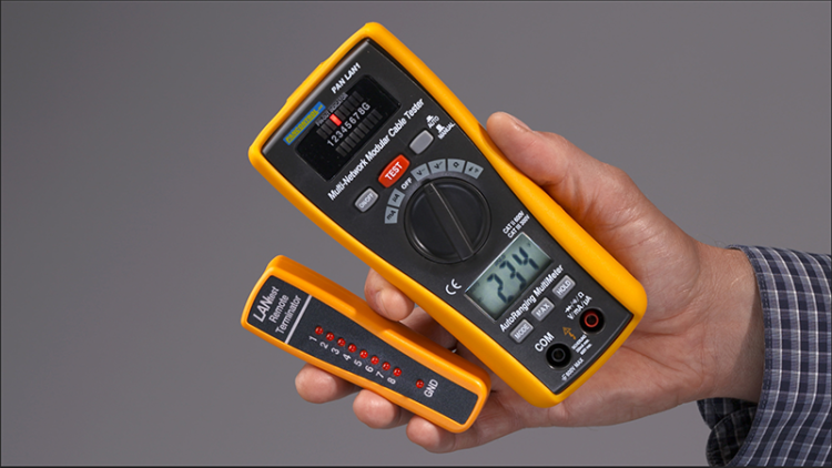 Multimetr cyfrowy z testem LAN LAN PANLAN1 Tracon Electric