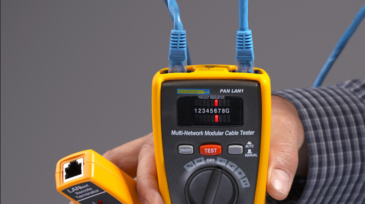 Multimetr cyfrowy z testem LAN LAN PANLAN1 Tracon Electric