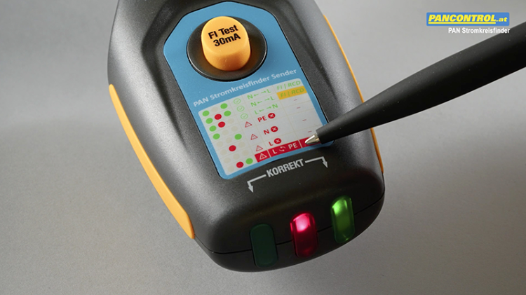 Lokalizator obwodu z testerem AVK 30 mA PANSTROMKREISFINDER Tracon Electric