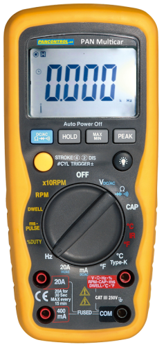Tester samochodowy ACV/DCV, ACA/DCA, R, C, Hz, °C, Infra PANMULTICAR Tracon Electric