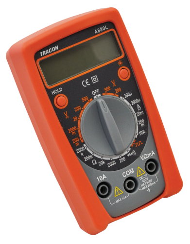 Multimetr cyfrowy DCV,ACV,DCA,OHM,diode check,signal A880L Tracon Electric