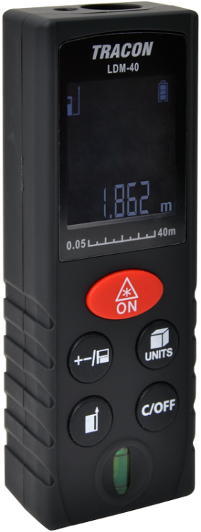 Dalmierz laserowy max. 40m LDM40 Tracon Electric