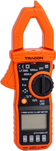 Cyfrowy miernik cęgowy TRMS, DCV,ACV,DCA,OHM,diode check,NCV,signal LF588D Tracon Electric