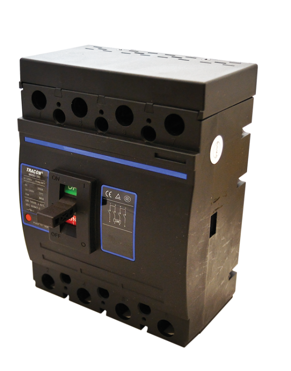Wyłącznik ręczny na prąd stały 1200 VDC; 250 A; 2P; Uimp=8 kV MSDC-250 Tracon Electric