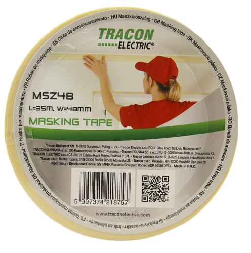 Taśma maskująca (malarska) L=35m, W=48mm MSZ48 Tracon Electric