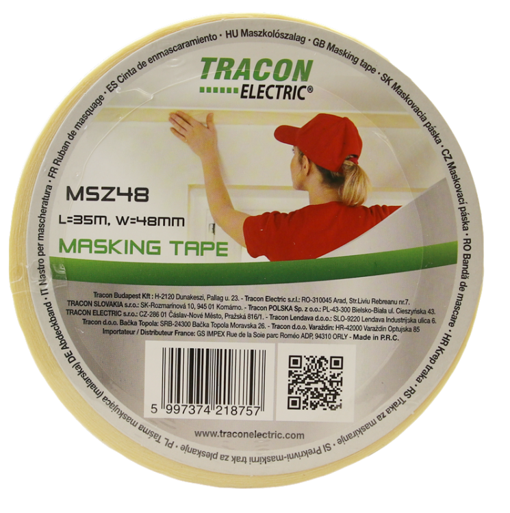 Taśma maskująca (malarska) L=35m, W=48mm MSZ48 Tracon Electric