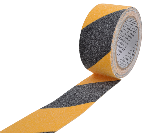 Taśma antypoślizgowa, ostrzegawcza czarno-żółta 5m × 50mm SRTYB50 Tracon Electric
