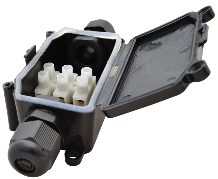 Hermetyczne złącze kablowe w puszce 3×2,5 mm2, IP68, PA6.6 CSTBOX Tracon Electric