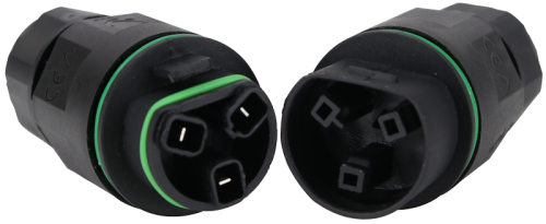 Hermetyczne złącze kablowe z dławikami, z szybkozłączką 3×1-3×2.5 mm2, IP68, PA6.6, 3P, 250VAC, 16A CST25F Tracon Electric