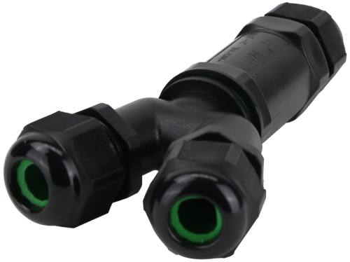 Hermetyczne złącze kablowe z dławikami, kształt Y 0.5-4 mm2, IP68, PC+PA6.6, 5P, 450VAC, 24A CST4-Y Tracon Electric