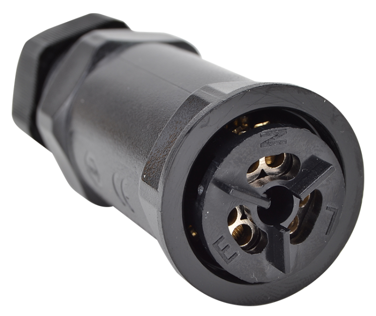 Trójnik typu Y przedłużacza z obudową uszczelniającą 0.5-4 mm2, IP68, PC+PA6.6, 3P, 450VAC, 24A CST4-Y3P Tracon Electric