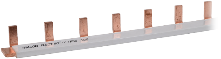 Listwa połączeniowa - bolcowa max.125A, 230/400VAC, 1P, 1m TFSS125-1 Tracon Electric