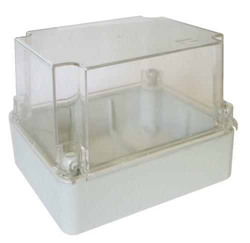 Puszka plastikowa z ułatwieniami, jasnoszara,przeźr. pokrywa 310×230×180mm, IP55 MD312318T Tracon Electric