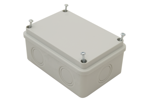 Obudowa elektroniczna, jasnoszara, pełna pokrywa 80×120×50, IP54 MED8125 Tracon Electric