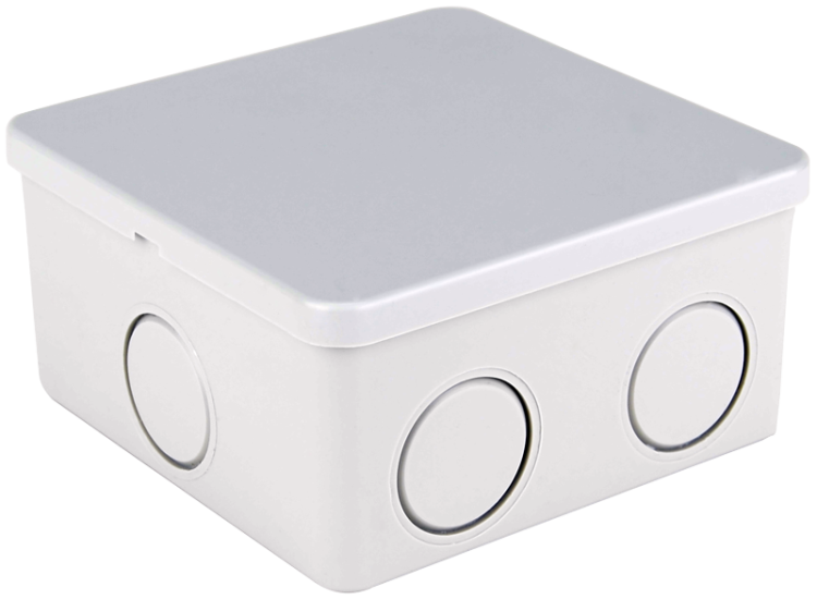 Obudowa elektroniczna, jasnoszara, pełna pokrywa 80×80×40mm, IP44 MED884 Tracon Electric